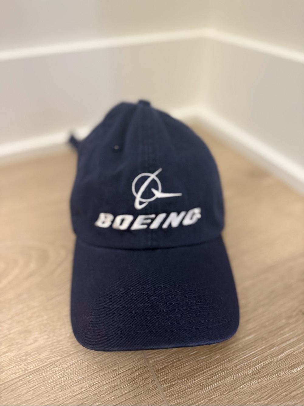 Boeing Navy Logo Baseball Cap - Men's Hat